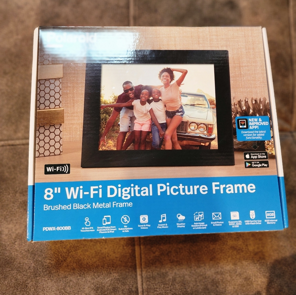 8" Polaroid WiFi Digital Picture Frame
